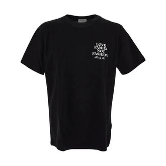 Family Fir$t Milano Hombre, Camisetas, Negro, Talla: L