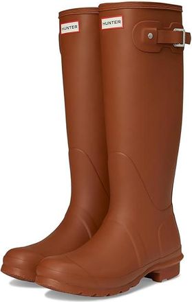 Hunter Original Tall Boots Womens Rain Boots Medium Brown : 11 M, Rubber