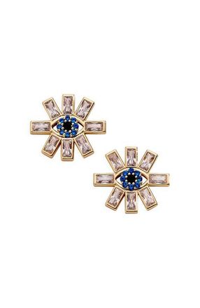 Alex and Ani Evil Eye Statement Stud in Gold Blue at Nordstrom