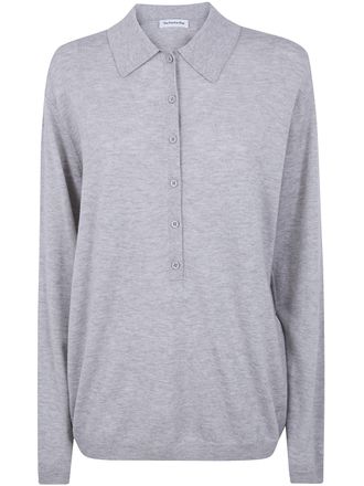 Frankie Shop Tala Knit V-Neck Polo