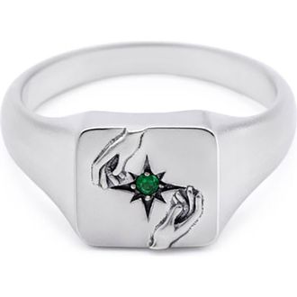 Serge DeNimes Silver Oracle Ring at Nordstrom, Size 11.5