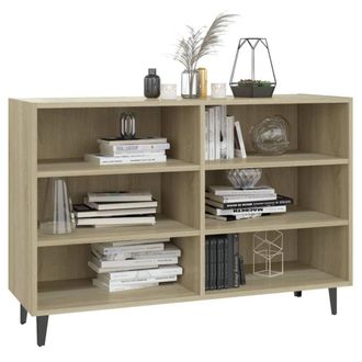 Berkfield Home Sideboard Sonoma Oak 103.5x35x70 cm Engineered Wood in Light Tan