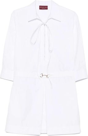 Gucci Lace-up Cotton Dress