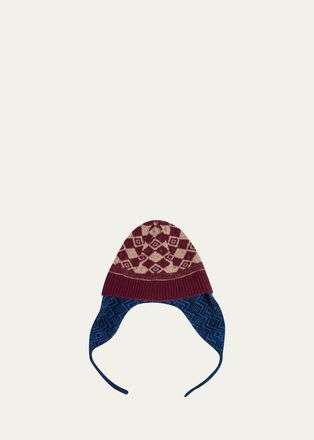 Dries Van Noten Mens Wool Fair Isle Fringe Scarf
