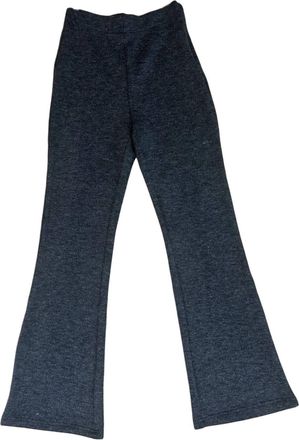 Moon River Womens Textured Bell Bottom Pants In Dark Grey