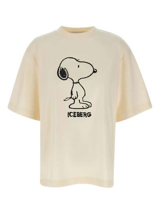Iceberg Snoopy logo print T-shirt - Neutrals