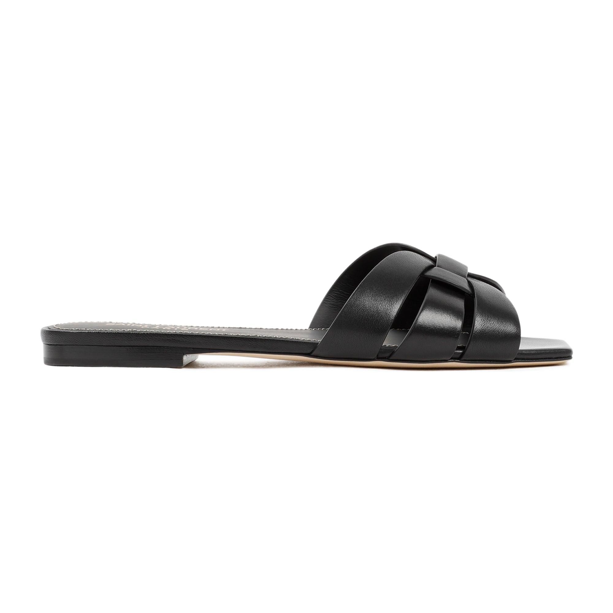 サンダル・ミュール SAINT LAURENT Women Sandals 650986DWE00 1000 Black Saint Laurent Date heel sandals for Women - Black in UAE
