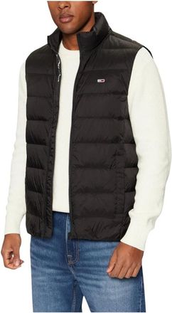 Tommy Jeans Jassen, Heren, Zwart, L, Leer, TJM LT Down Ext Vest