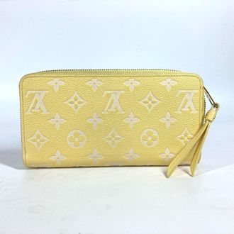 Louis Vuitton Yellow Monogram Empreinte Long Wallet (Bi-Fold) (Pre-Owned)