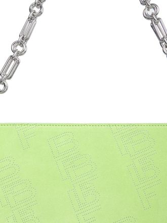 by FAR Womens Holly Shoulder Bag Green Leather