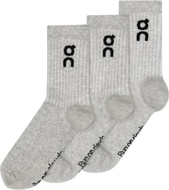 On Logo Sock High 3-Pack Multifunktionssocken - Unisex | grau