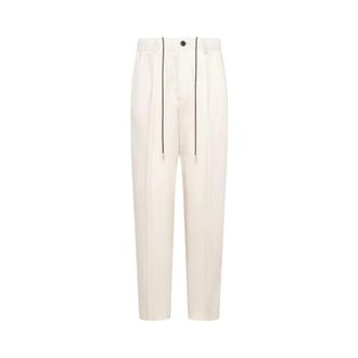 low brand Cropped Trousers, male, Beige, Size: W30 LOW Brand Rtw