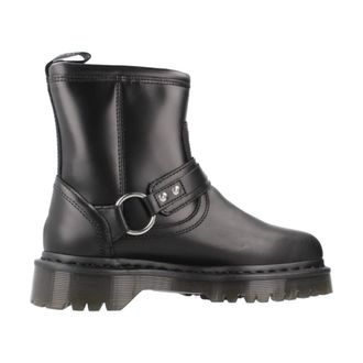 Dr. Martens Schoenen, Dames, Zwart, 38 EU, Leer, Anistone Hrns Enkellaars