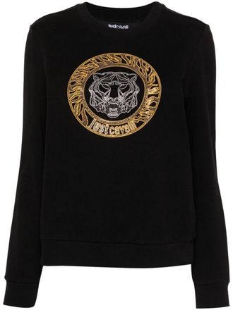 Just Cavalli Felpa Tiger Head - Nero