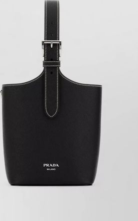 Prada re-edition leather shoulder bag