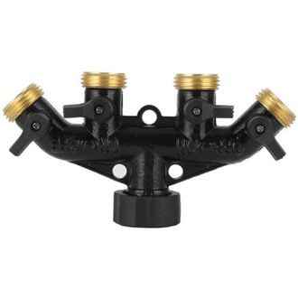 OEM [mai Usato]adattatore A 4 Vie Per Collegamento Al Rubinetto, Collegamento Al Tubo Flessibile, Acqua, Irrigazione Agricola, Versione Americana