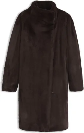 BOSS Relaxed-fit teddy coat