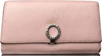 Bulgari Pre-owned Vintage Portemonnee - Dames - Vintage Accessoires - Roze - ONE Size - Leer - Vintage