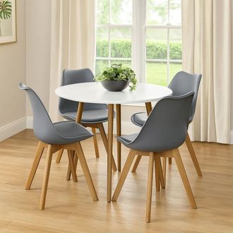 Kosy Koala Dining Table Set Of 4 Round Dining Table & Chairs