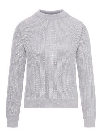 Golden Goose SWEATER WITH ALL-OVER CRYSTALS - Golden Goose Deluxe Brand - Woman