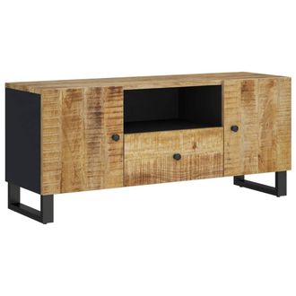 vidaXL Vidaxl - Mueble De Tv Madera Mango Y Madera Contrachapada 105x33,5x46 Cm