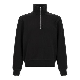 HUGO BOSS Hoodies & sweatvesten, Heren, Zwart, S, Katoen, Sweat 1 Half Zip Sweatshirt