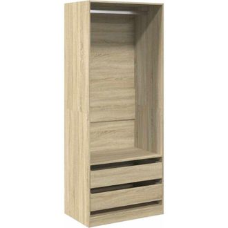 vidaXL Armario De Madera De Ingenier&iacute;a Roble Sonoma 80x50x200 Cm Vidaxl