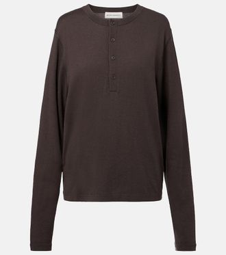 Extreme Cashmere N°370 Herman cotton and cashmere Henley shirt