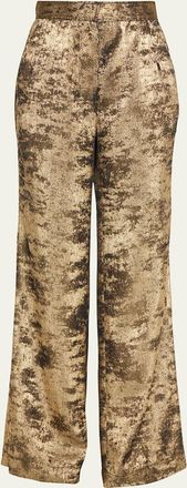 Libertine - Libertine Pyrite High-Rise Wide-Leg Trousers