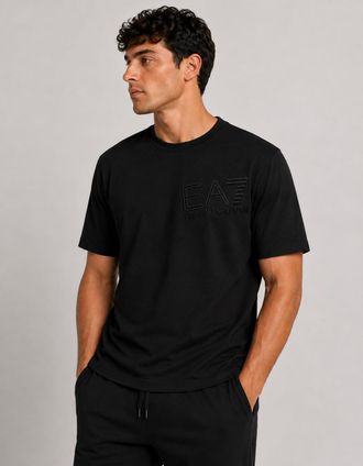 Emporio Armani EA7 Black Zig Zag T Shirt