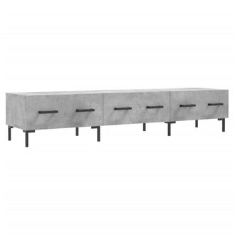 Berkfield Home TV Cabinet Concrete Grey 150x36x30 cm Engineered Wood | Size: 150 x 36 x 30 cm