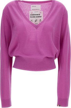 Extreme Cashmere V-neck Knitwear, female, Pink, Size: ONE SIZE Cashmere Knitwear