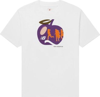 New Balance Made in USA Apple Graphic Tee Asia Sizing White MT31547-WT