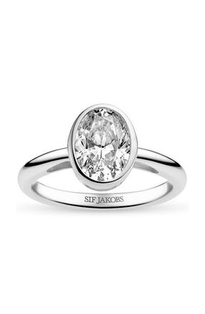 Sif Jakobs Jewellery Ring Sardinien Ovale Grande in 925 Sterling Silver at Nordstrom, Size 8.5
