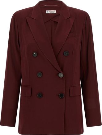 Alberto Biani Double-breasted Blazer - Dames - Blazers - Rood - XS - Jassen