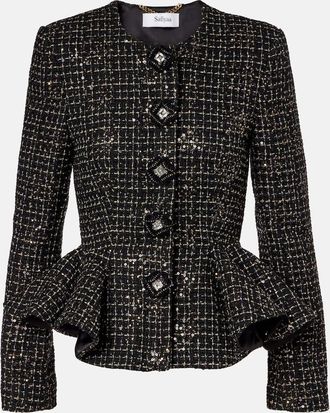 SAFiYAA Giacca Tomomi in tweed con paillettes
