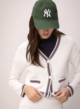 Twik Womens Varsity stripe Cardigan Sweater