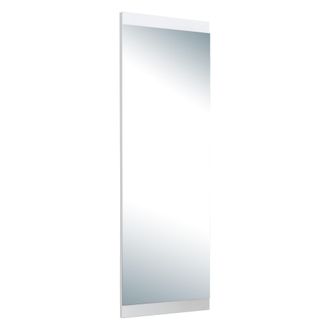 Dmora Espejo Cengio, Forma Rectangular, Tipo De Pared, Estructura Transparente, 120x40h Cm Blanco