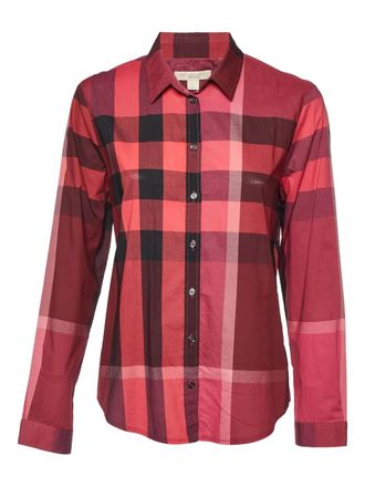 Burberry checked cotton shirt - Pink