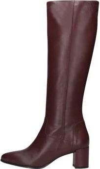 Notre-V Rode Hoge Laarzen Stijlvol Model - Dames - Hoge Laarzen - Rood - 37 EU - Wol - Schoenen