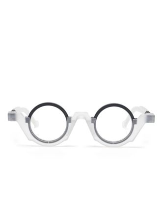 Vava round-frame glasses - White