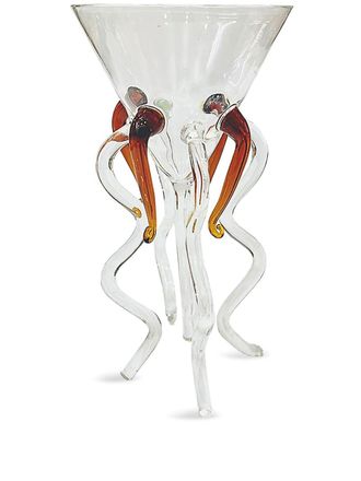 Les-Ottomans Bicchiere Medusa in vetro - Bianco