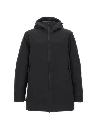 Peuterey Hooded Coat With Drawstring And Matte Finish