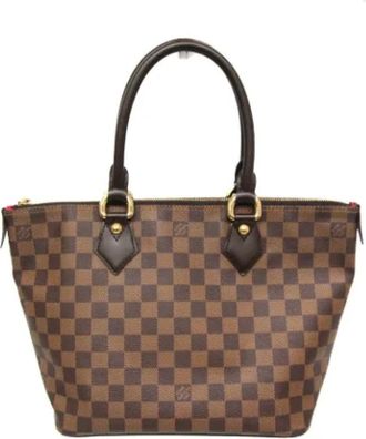 Louis Vuitton Tweedehands Canvas Louis Vuitton tassen - Dames - Vintage Shopper - Bruin - ONE Size - Vintage