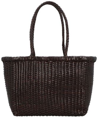 Dragon Diffusion B Weave Small Leather Shoulder Bag