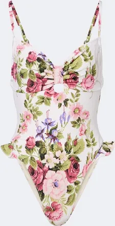 Montce Swim Devin floral ruffled swimsuit