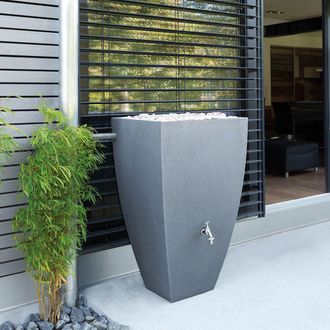Charles Bentley Modena 100L Water Butt in Grey | Size: 1 Pack