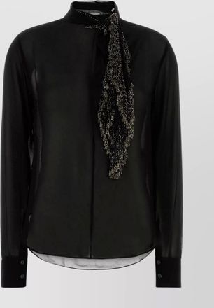 Isabel Marant elaura blouse with scarf detail and cuffs