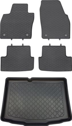 OEM Skoda Fabia Iii Nj Hatchback De Noviembre De 2014 A 2021. Juego De Alfombrillas De Goma Para Coche Y Alfombrilla Para Maletero