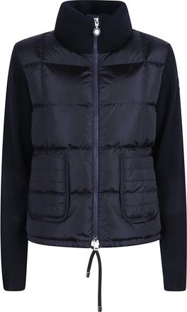 Moncler Jassen, Dames, Zwart, S, Gebreide Vest Trui